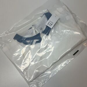 🔥GAP Kids White Tank Top with Blue Collar Sz 3 new
